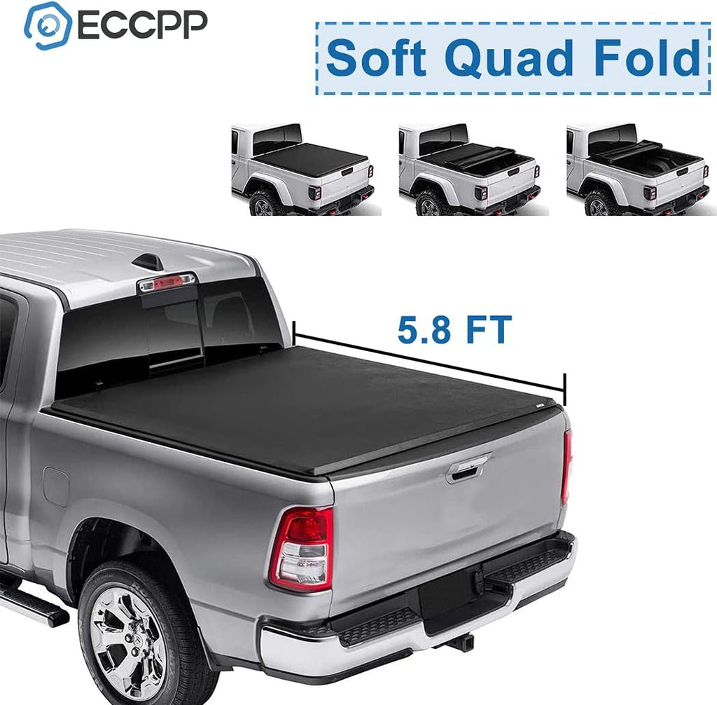 Soft Quad Fold Truck Bed Tonneau Cover F9528