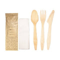 Wood Utensil Kit with Napkin 300-ct. Case K153817