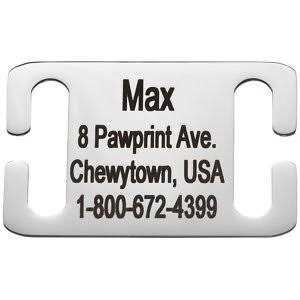 Stainless Steel Slide-On Dog & Cat Tag H3782