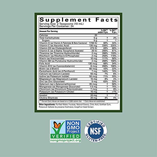8 Fl Oz Liquid Multivitamin and Mineral Supplement (Pack of 2) E538679