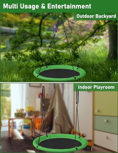 Green & Black 24 Inch Saucer Tree Swing V985053