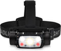 Rechargeable LED Headlamp, 12000 Lumen, Waterproof, Adjustable Hard hat Headlamp P56759