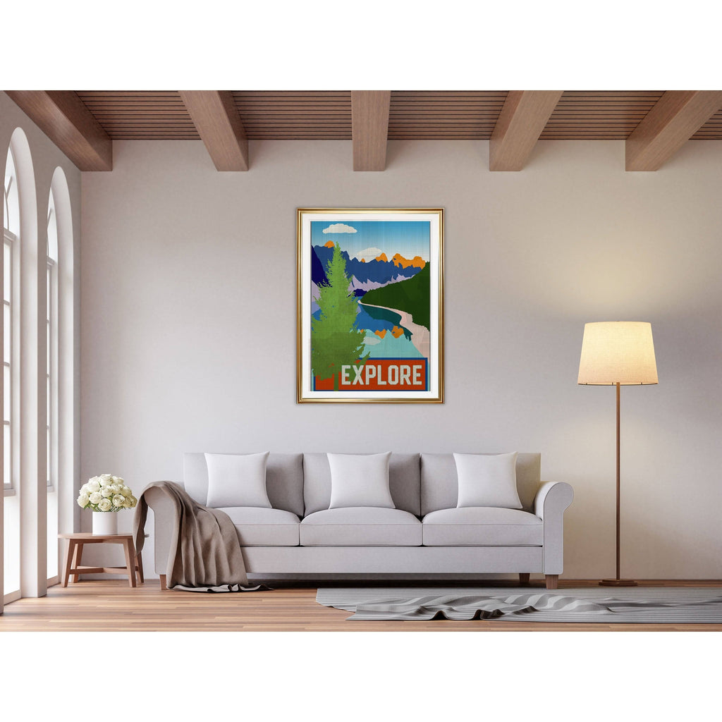 Framed Giclee Print D448