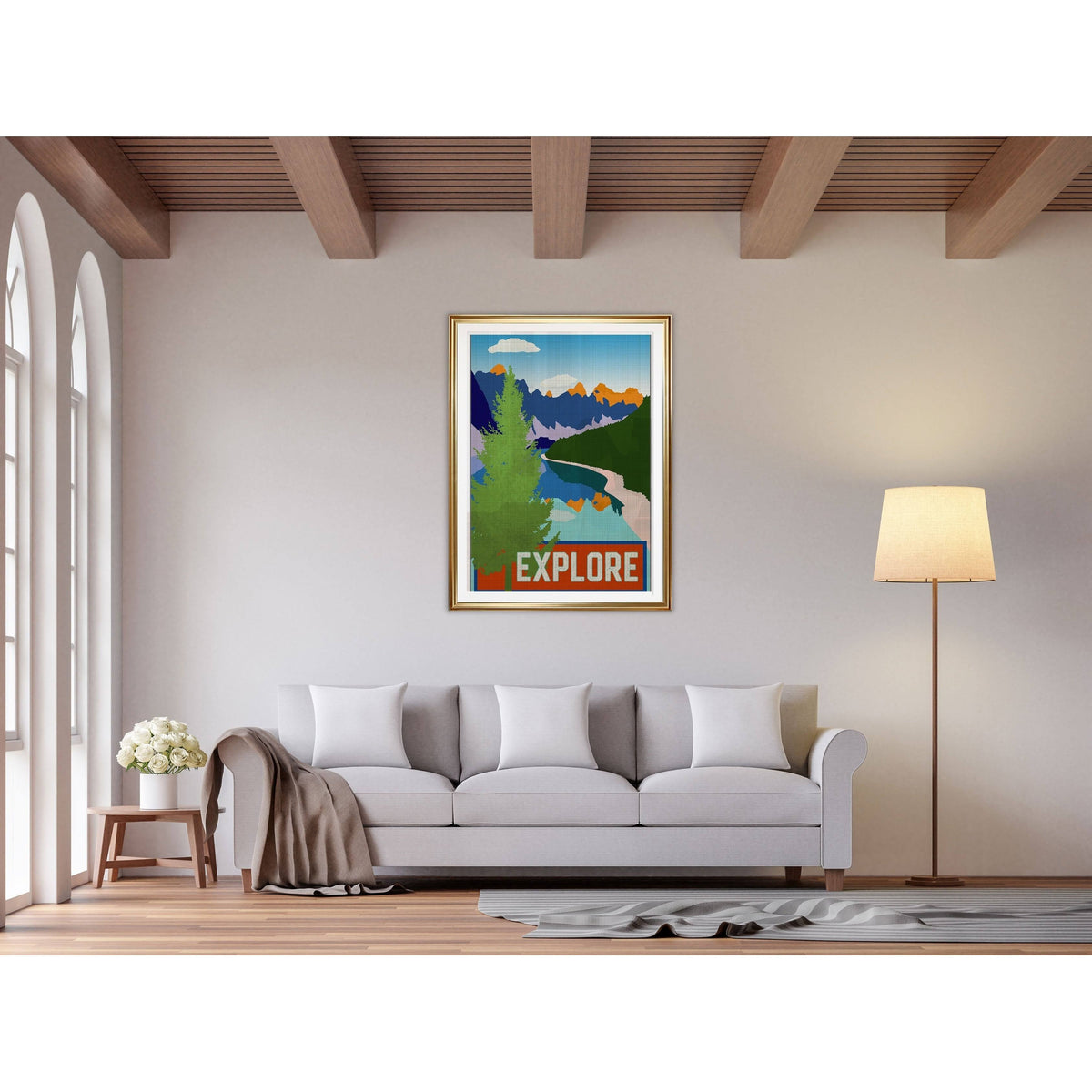 Framed Giclee Print D448