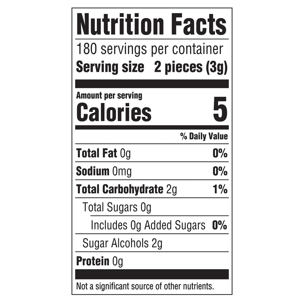 Sugar Free Spearmint Chewing Gum, 60 pc, 6 ct B3596