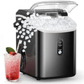 Countertop Nugget Ice Maker with Soft Chewable Ice, 34Lbs/24H, Self-Cleaning X576