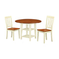 3-piece Dining Set with Wood Seat in Black/Cherry X43617