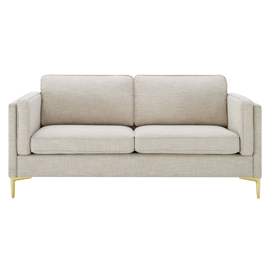 Beige Fabric Sofa E370