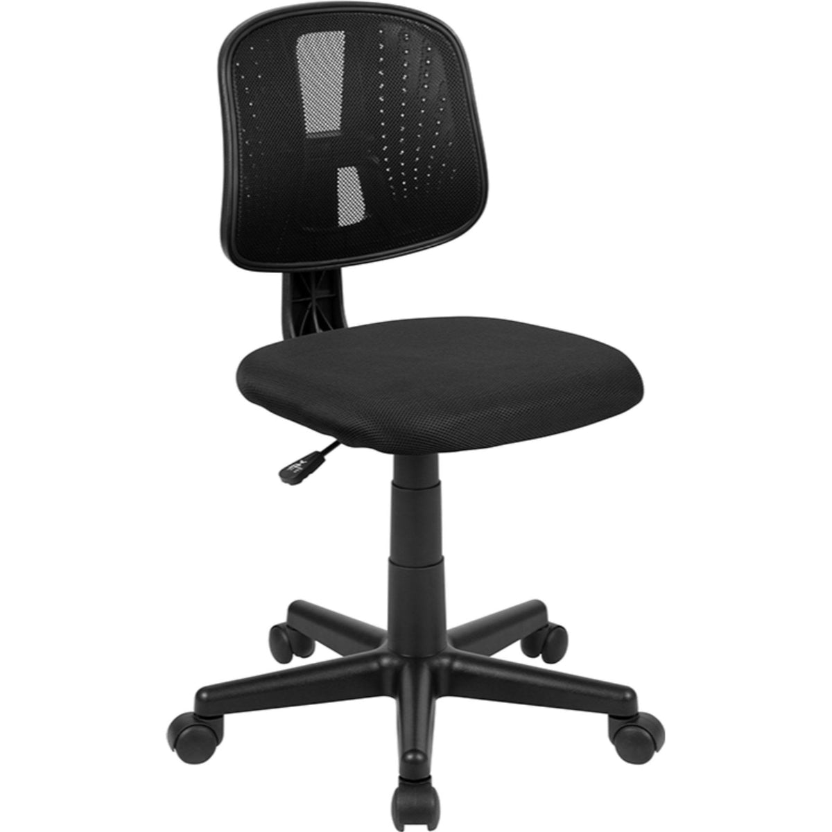 Black Mid-Back Mesh Swivel Task Office Chair W936457