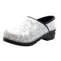Printed Leather Clogs H1057