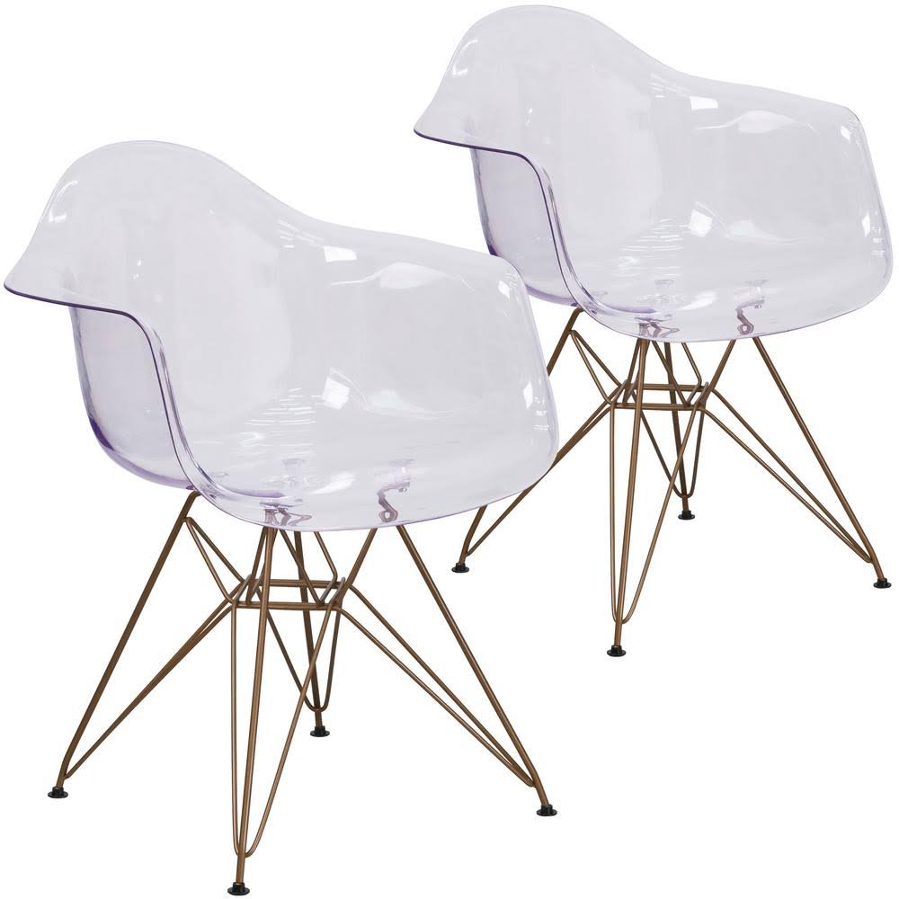 Clear Ghost Chairs Set of 2 V63653
