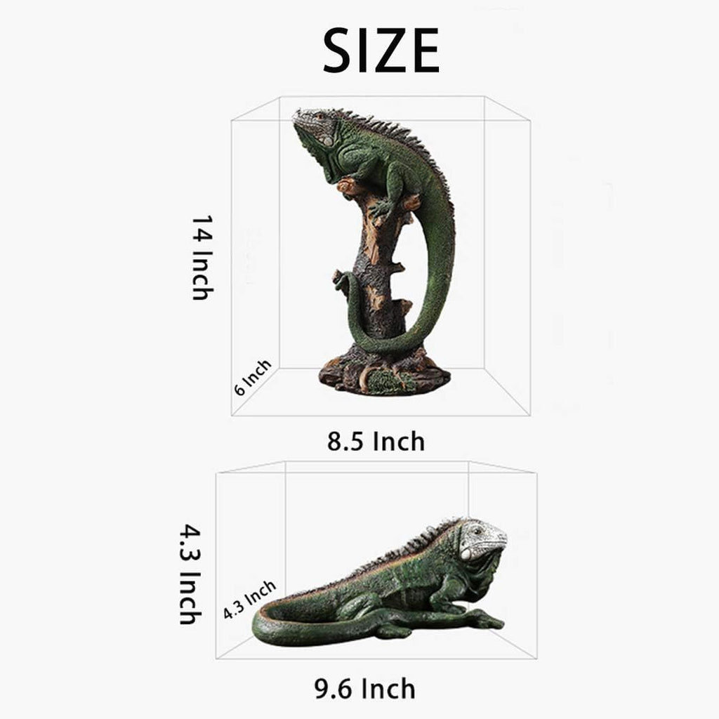 14 Inch Lizard Statue Resin Sculpture Figurines X204