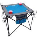 Folding Wine Table with Cupholders and Wineglass Holders V3641