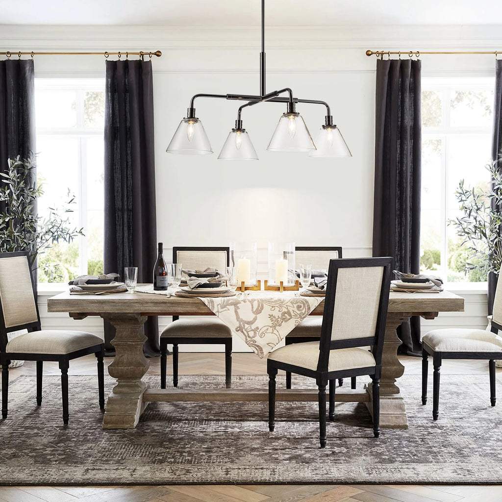 4-Light Dimmable Industrial Chandelier Q9722