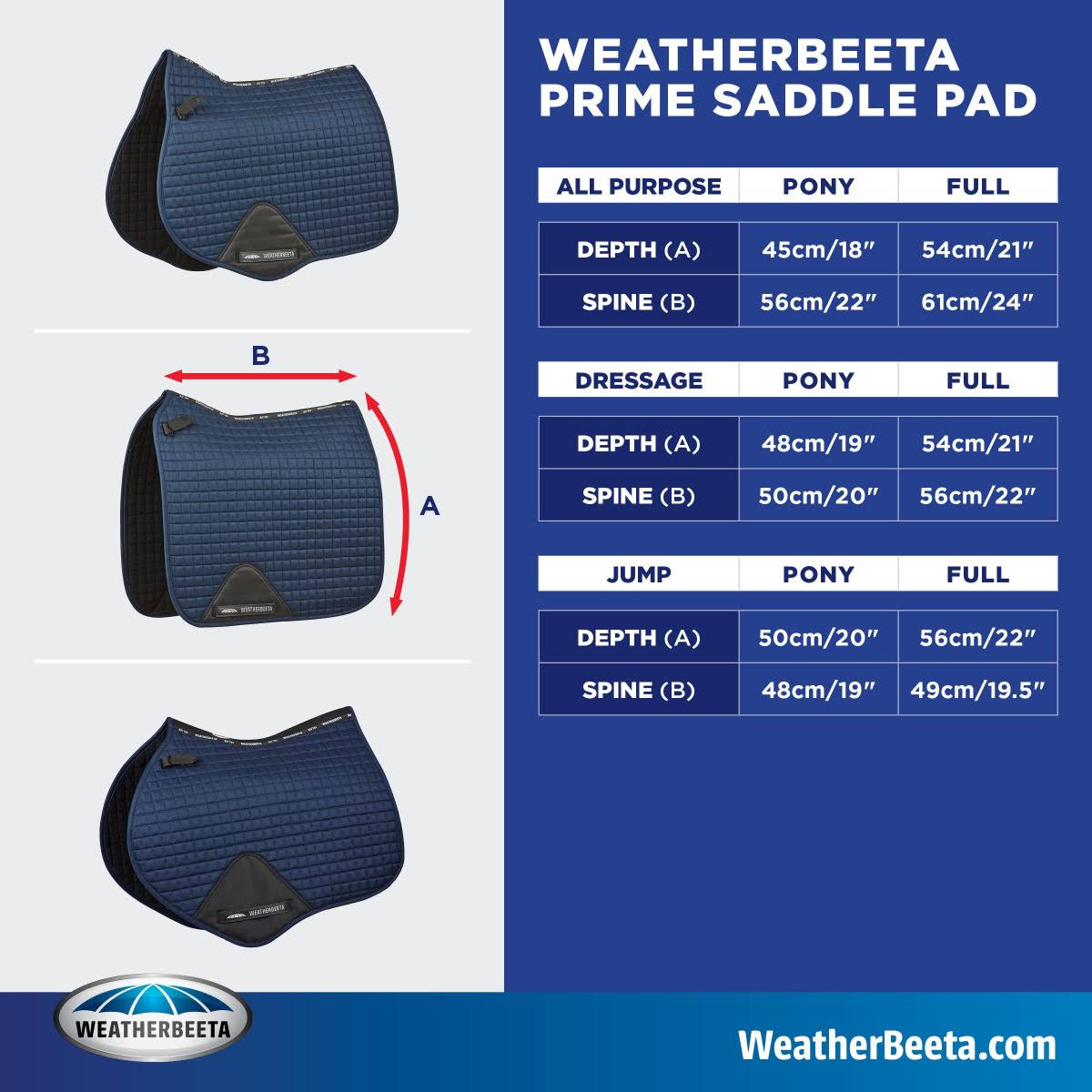 Midnight Aurora Jump Shaped Saddle Pad W33947