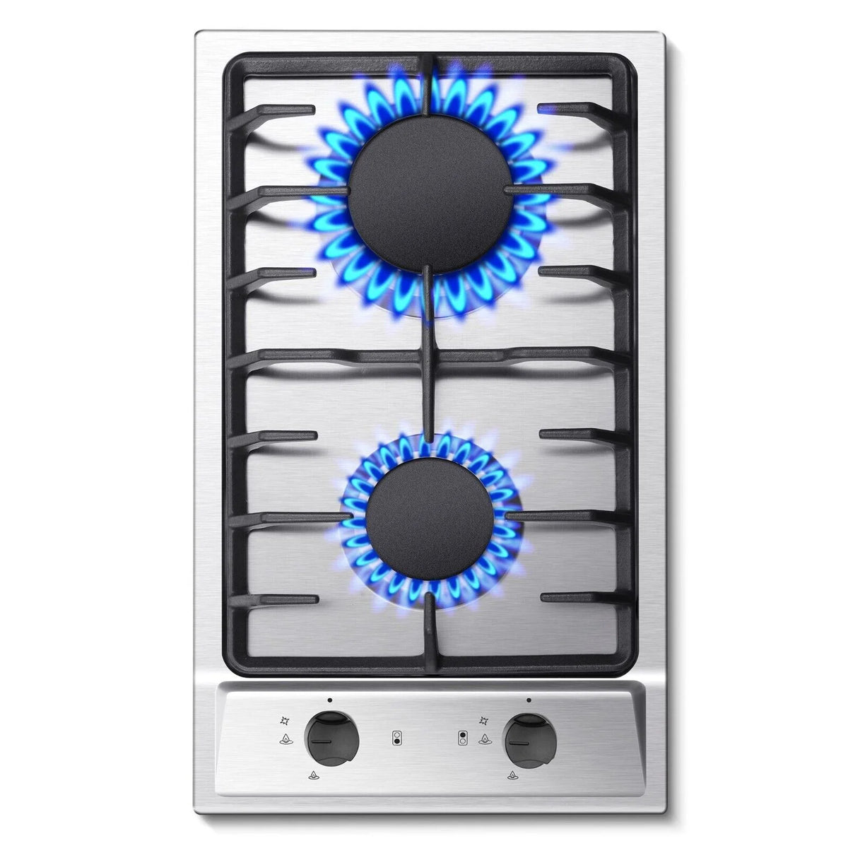 2-Burner 12 inch Stainless Steel Gas Cooktop Z50497