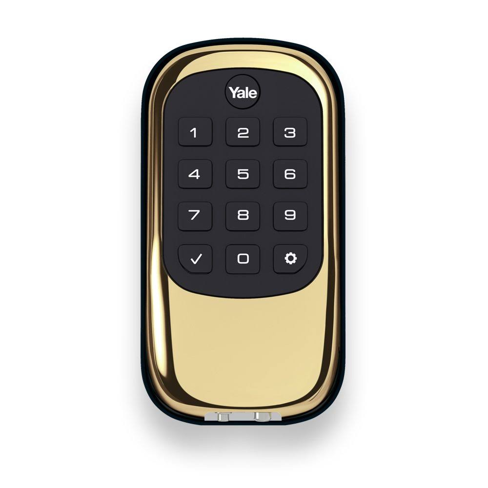 Push Button Deadbolt Polished Brass Y338088