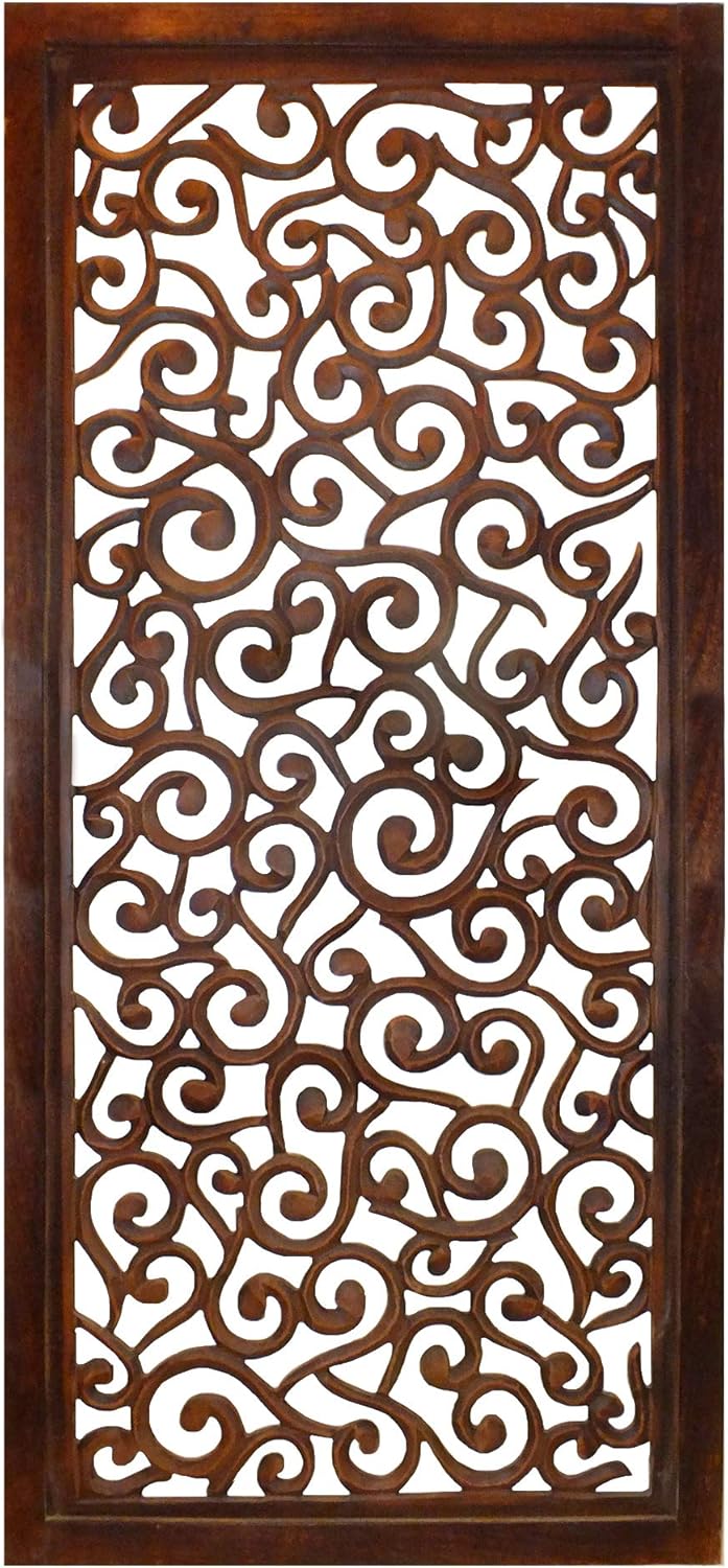 Black and Brown Rectangular Wall Panel Q371