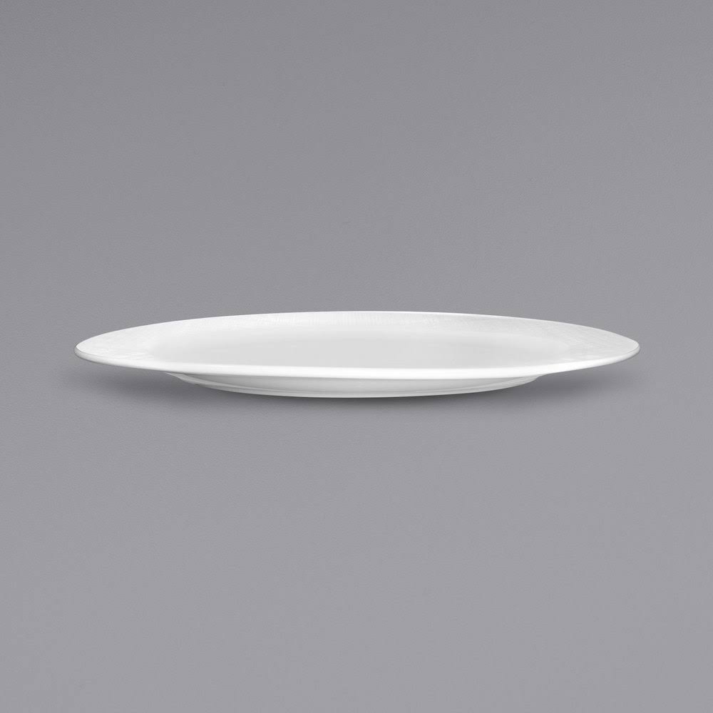 Bright White Stoneware Platter 12/Case D4095