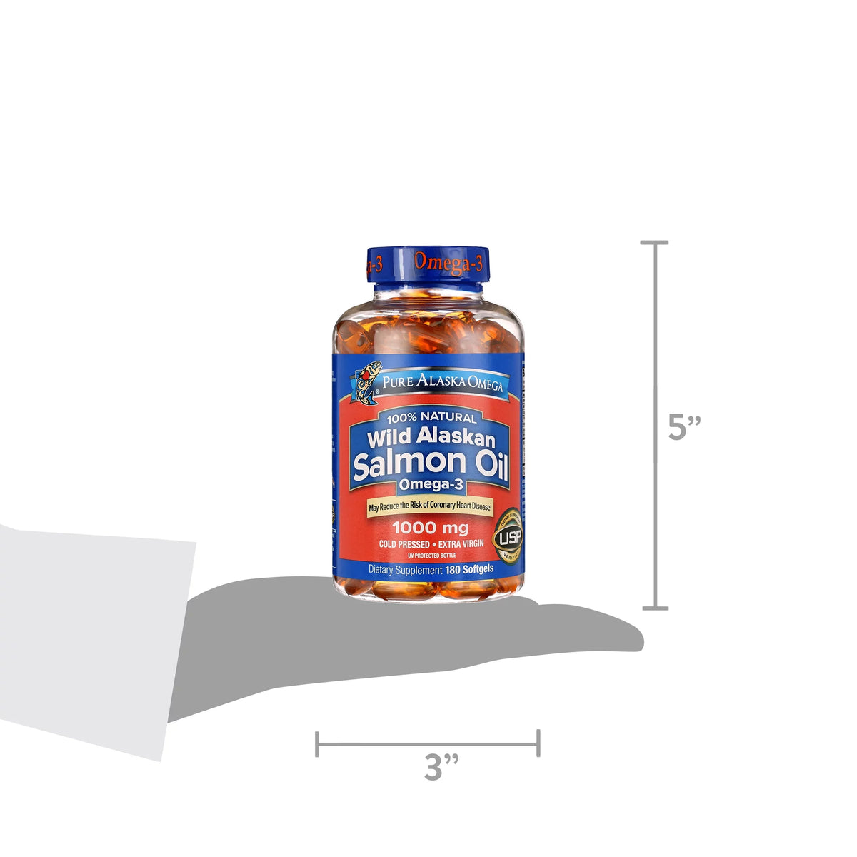 Wild Salmon Oil 1,000 mg Softgel, 180 Ct F308413