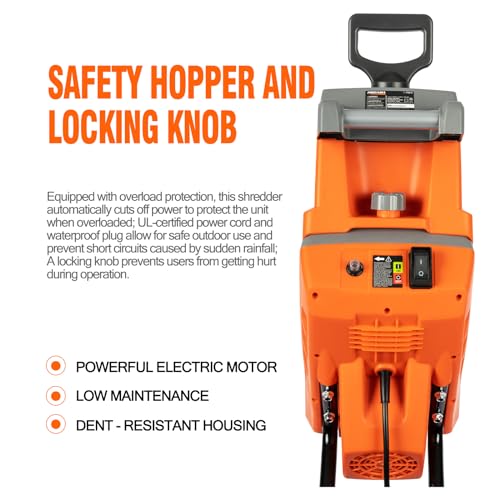 Electric Wood Chipper with Collection Bag, 1.7 Inch Cutting Capacity L865