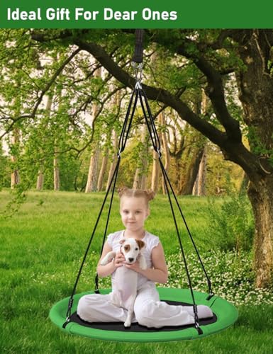 Green & Black 24 Inch Saucer Tree Swing V985053