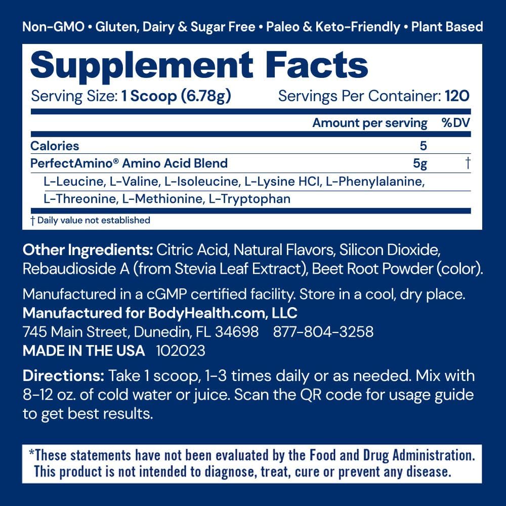 Raspberry Amino Acid Powder, 120 Servings L868