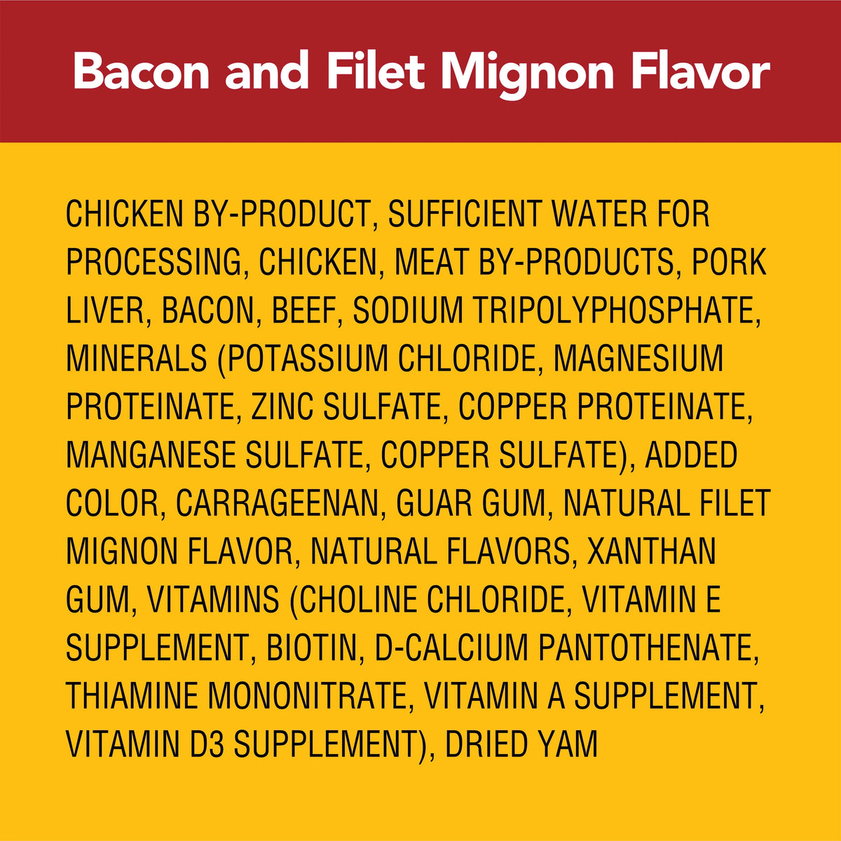 (16 pack) Adult Soft Wet Dog Food Bacon and Filet Mignon Flavor, 3.5 oz Pouch J371