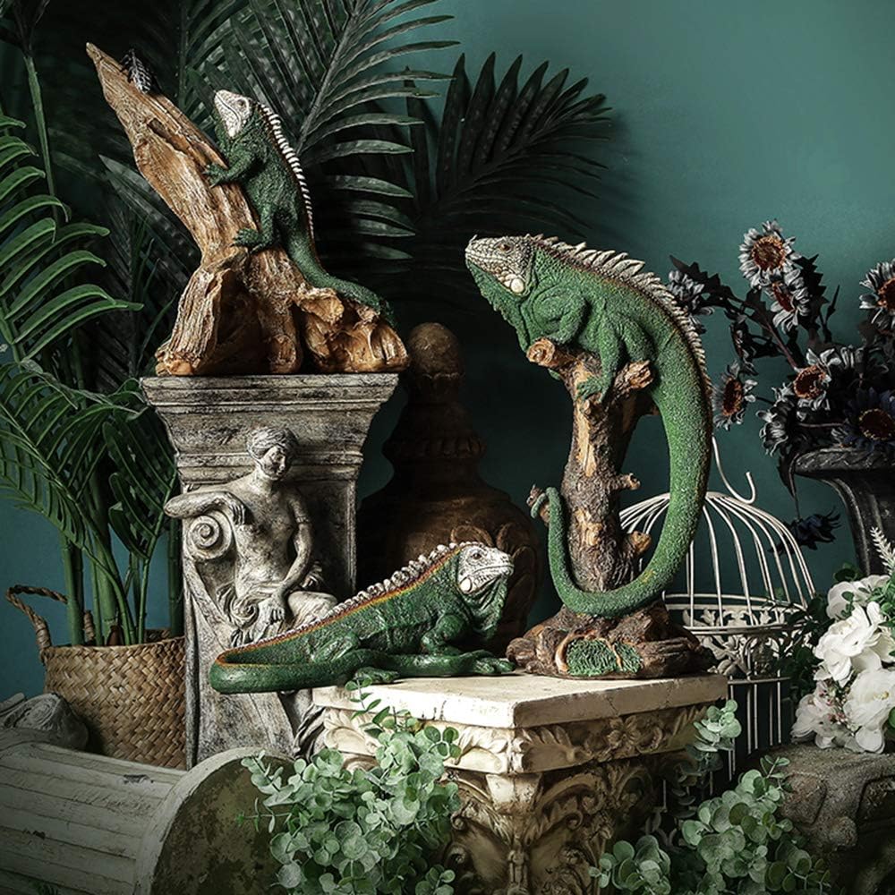 14 Inch Lizard Statue Resin Sculpture Figurines X204
