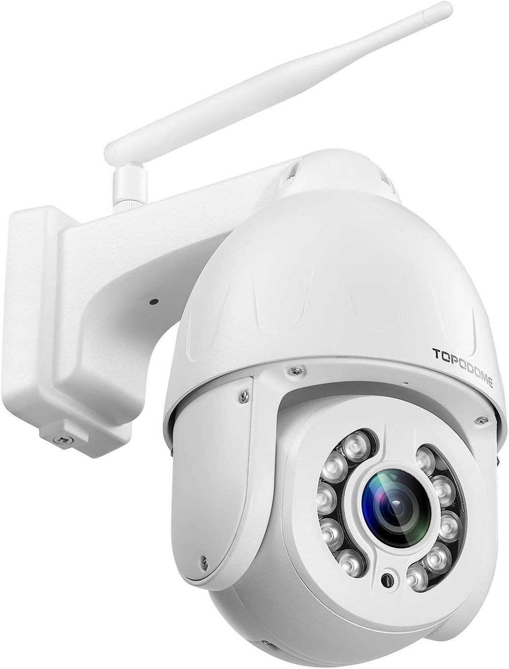 5MP PTZ Security Camera Outdoor Wireless WiFi 5X Optical Zoom White U9718