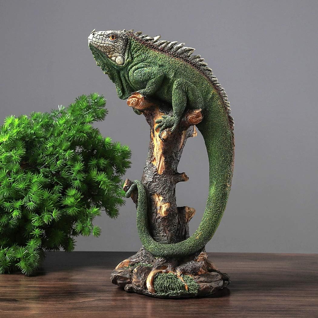 14 Inch Lizard Statue Resin Sculpture Figurines X204