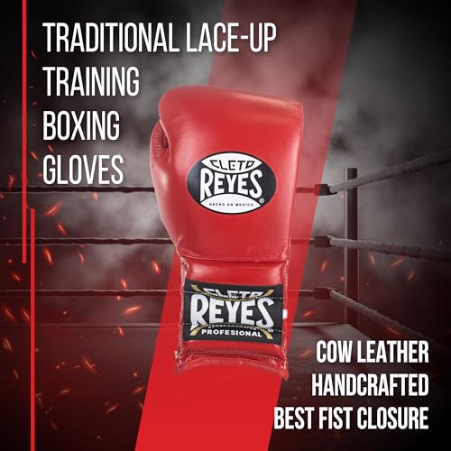 Traditional Professional Boxing Gloves with Laces T976