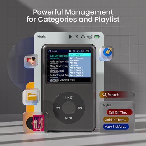 128G Bluetooth Digital Music Player Black B182269