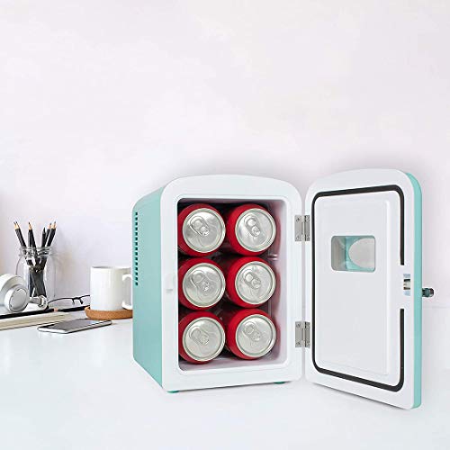 Retro 6-Can Mini Refrigerator Z269386