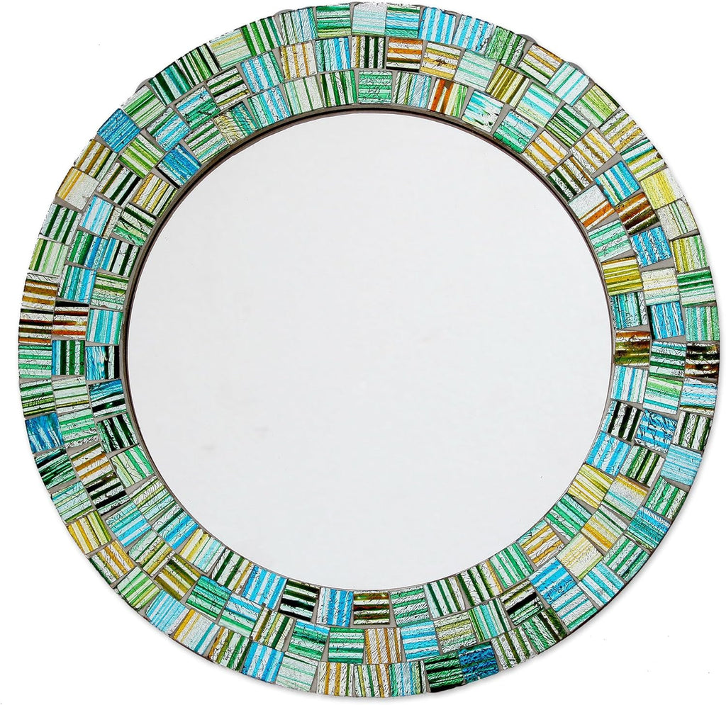 Glass Mosaic Wall Mirror B32603