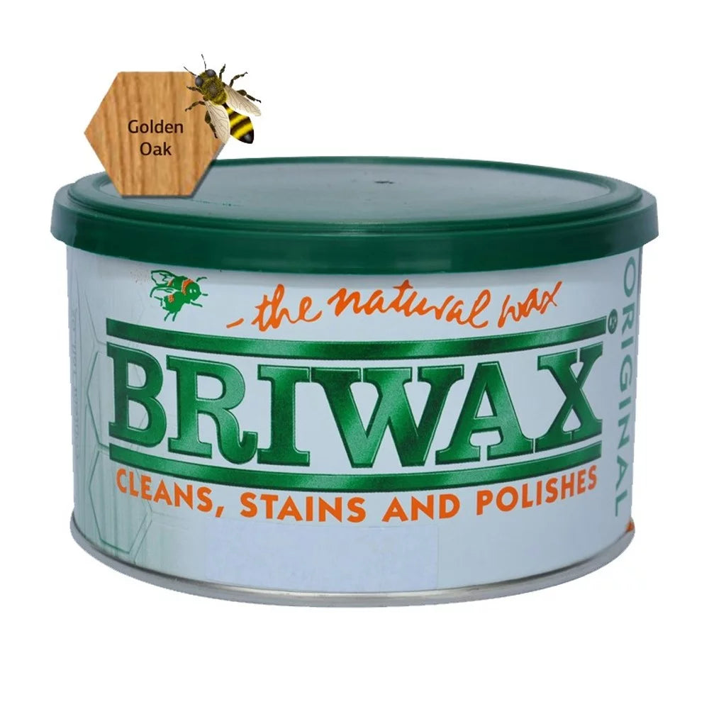 Golden Oak 1 lb Furniture Wax Polish with Steel Wool W6431
