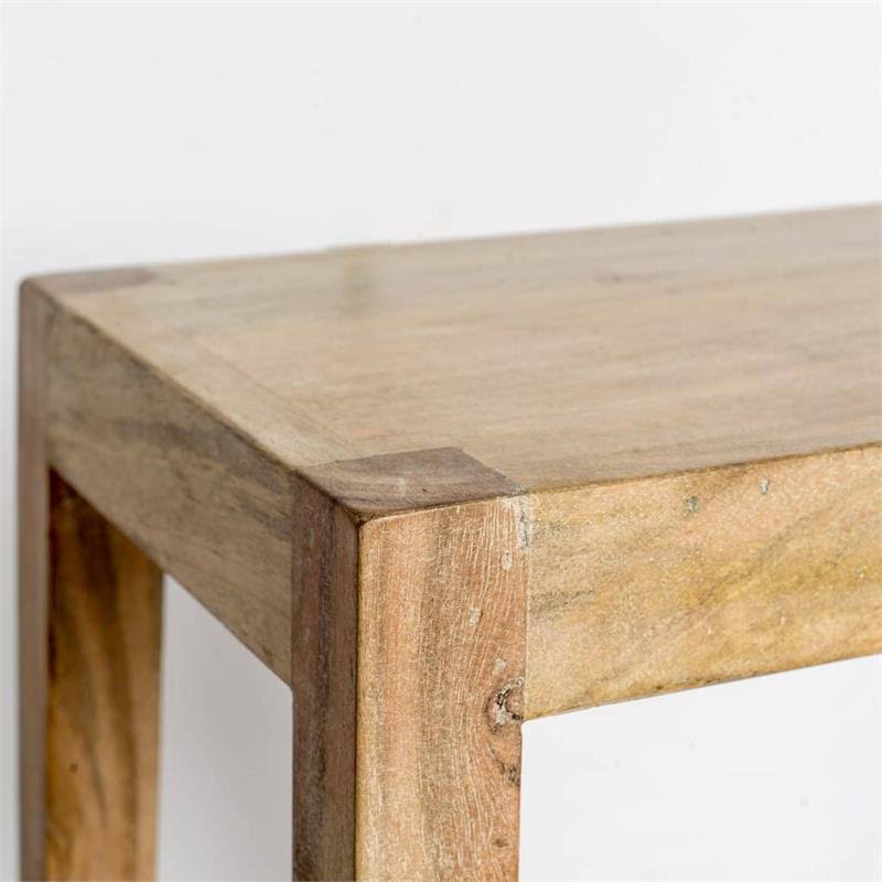 Brown Wood Seat Stool D988