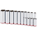 1/4 in. Drive SAE Chrome Deep Socket Set, 10-Piece I61490