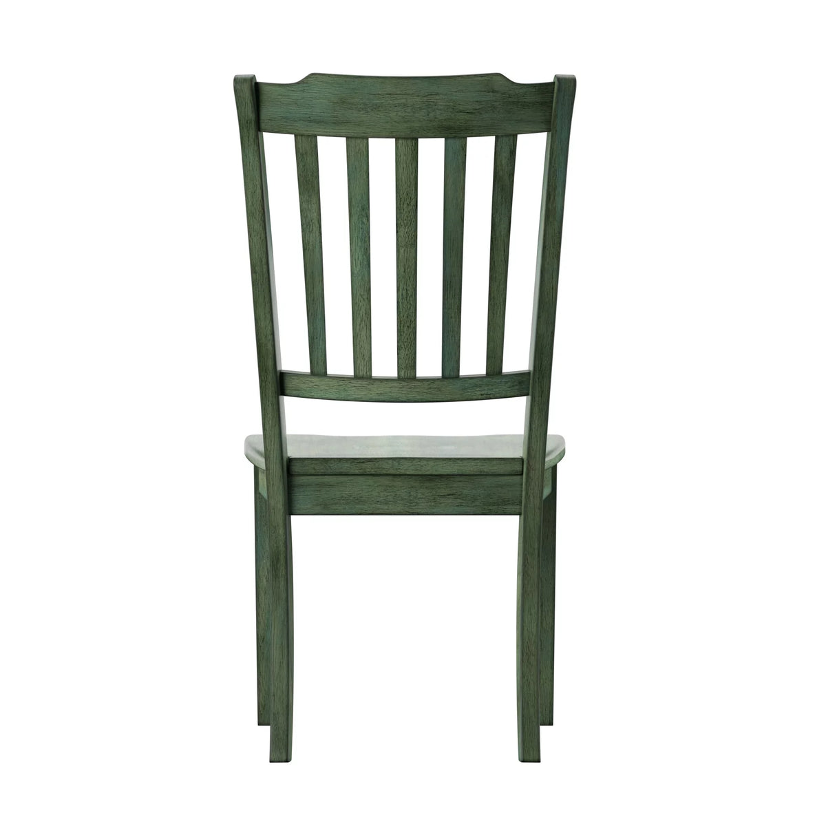 Antique Sage Green Wood Dining Chairs, Set of 2 G685