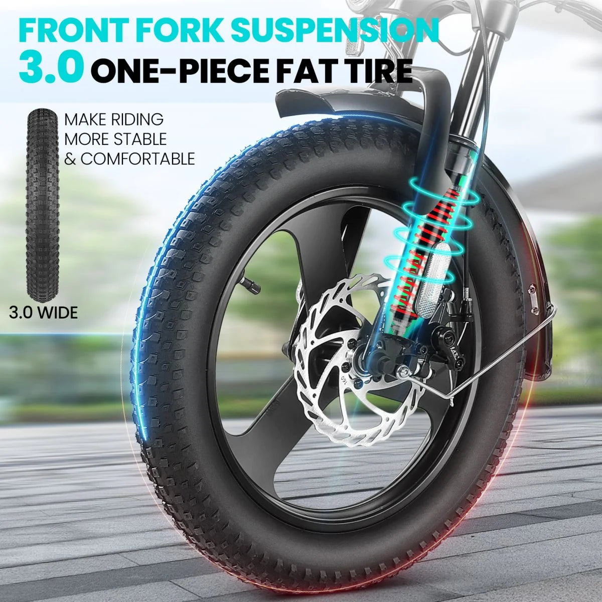 16" Fat Tire Folding Electric Bike 350W 48V I17899