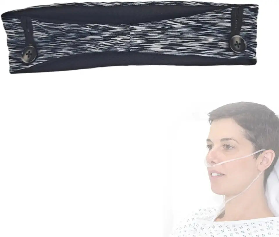 Nasal Oxygen Cannula Ear Protector Adjustable 21"~23" Black N836327