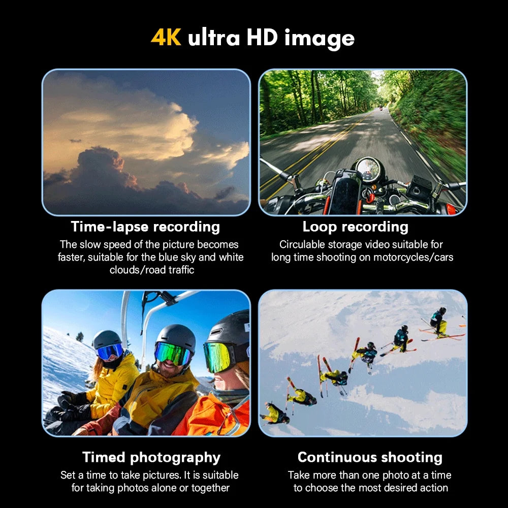 24MP Waterproof Sport Camera with Dual Screen W5331