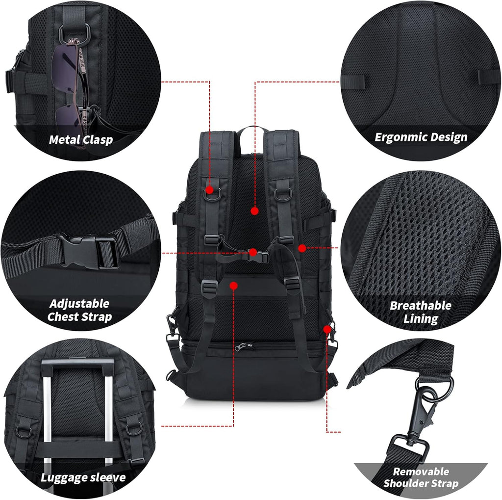 Tactical Laptop Backpack 15.6 inch with Lunch Bag T126