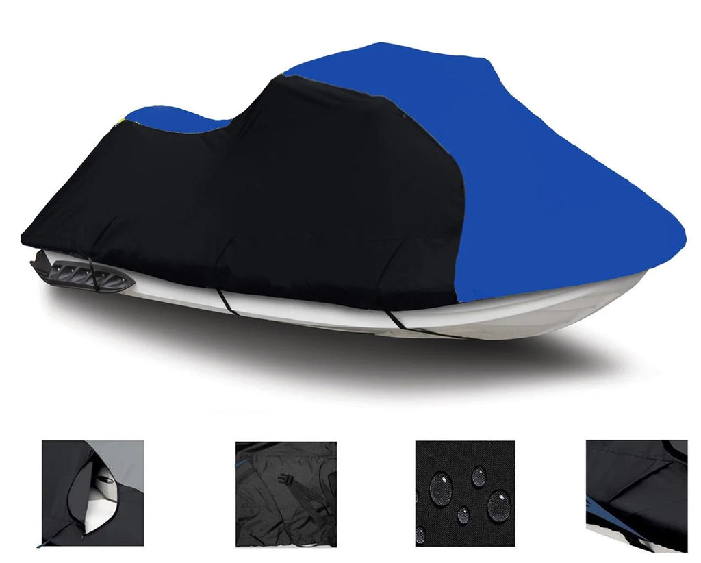Black Blue Heavy-Duty 600 Denier Jet Ski Cover D24953