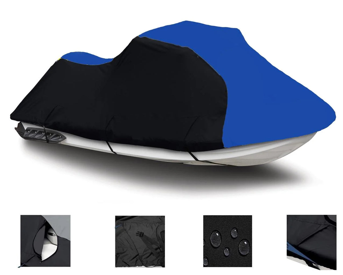 Black Blue Heavy-Duty 600 Denier Jet Ski Cover D24953