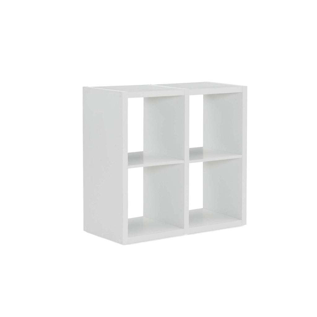White Four Cube Storage Cabinet V28929