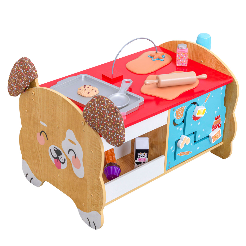 Wooden Toddler Activity Center with 20 Accessories O63624