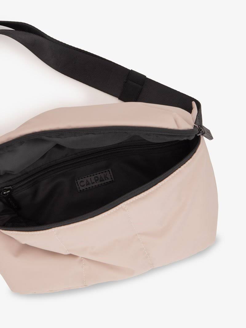 Metallic Silver Belt Bag U970