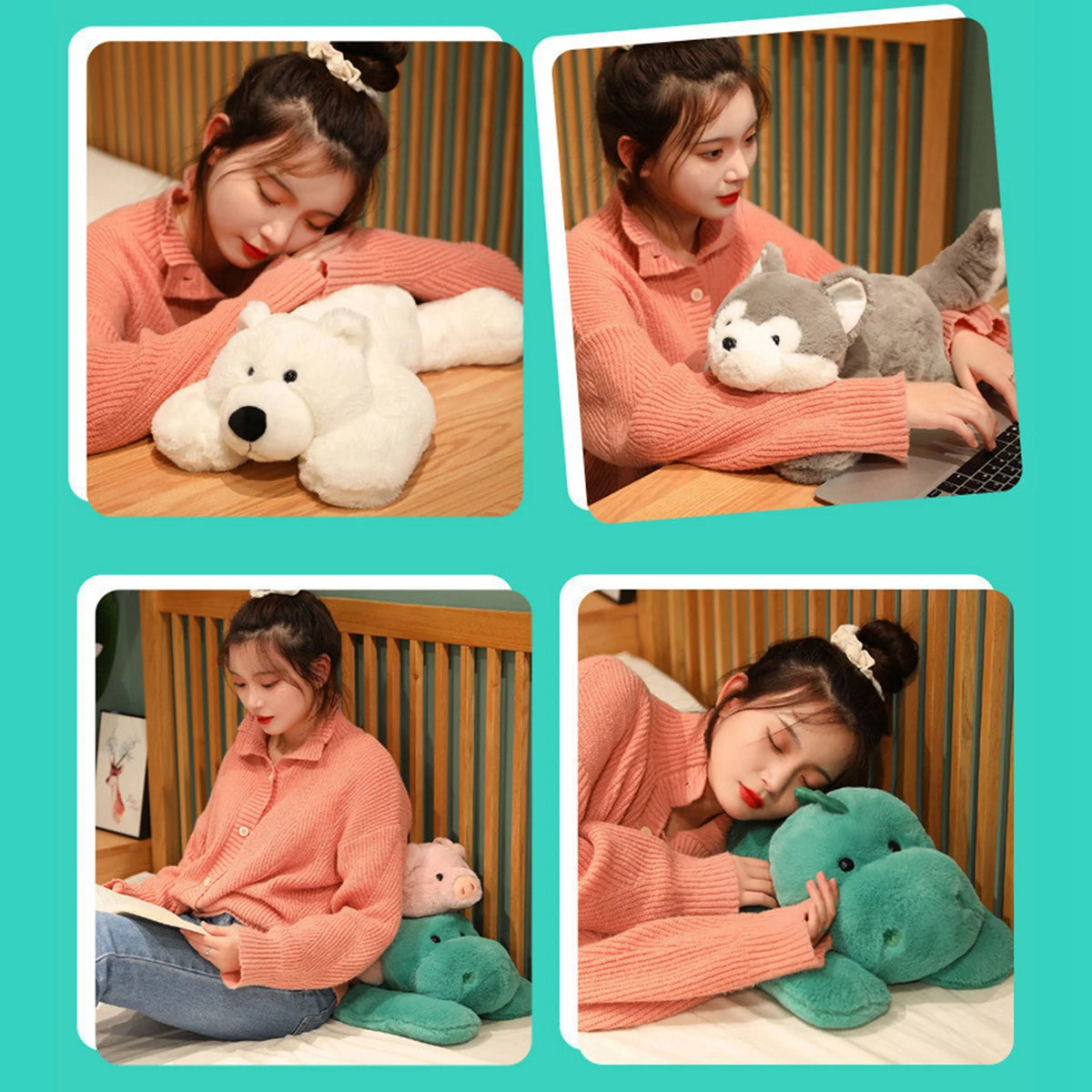 Cartoon Bear Plush Doll Stuffed Soft Toy D890929