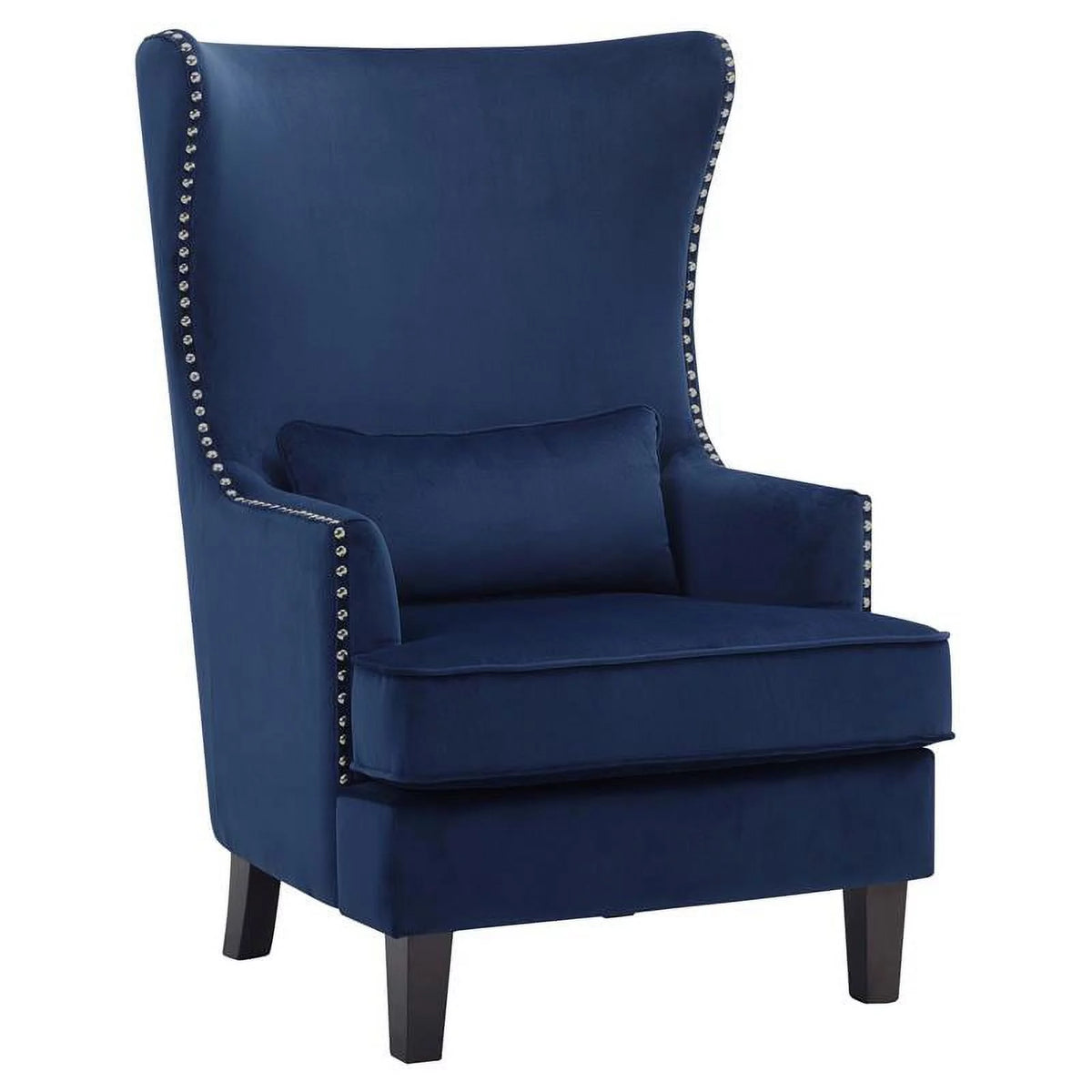 Blue Velvet Wing Back Accent Chair F1400